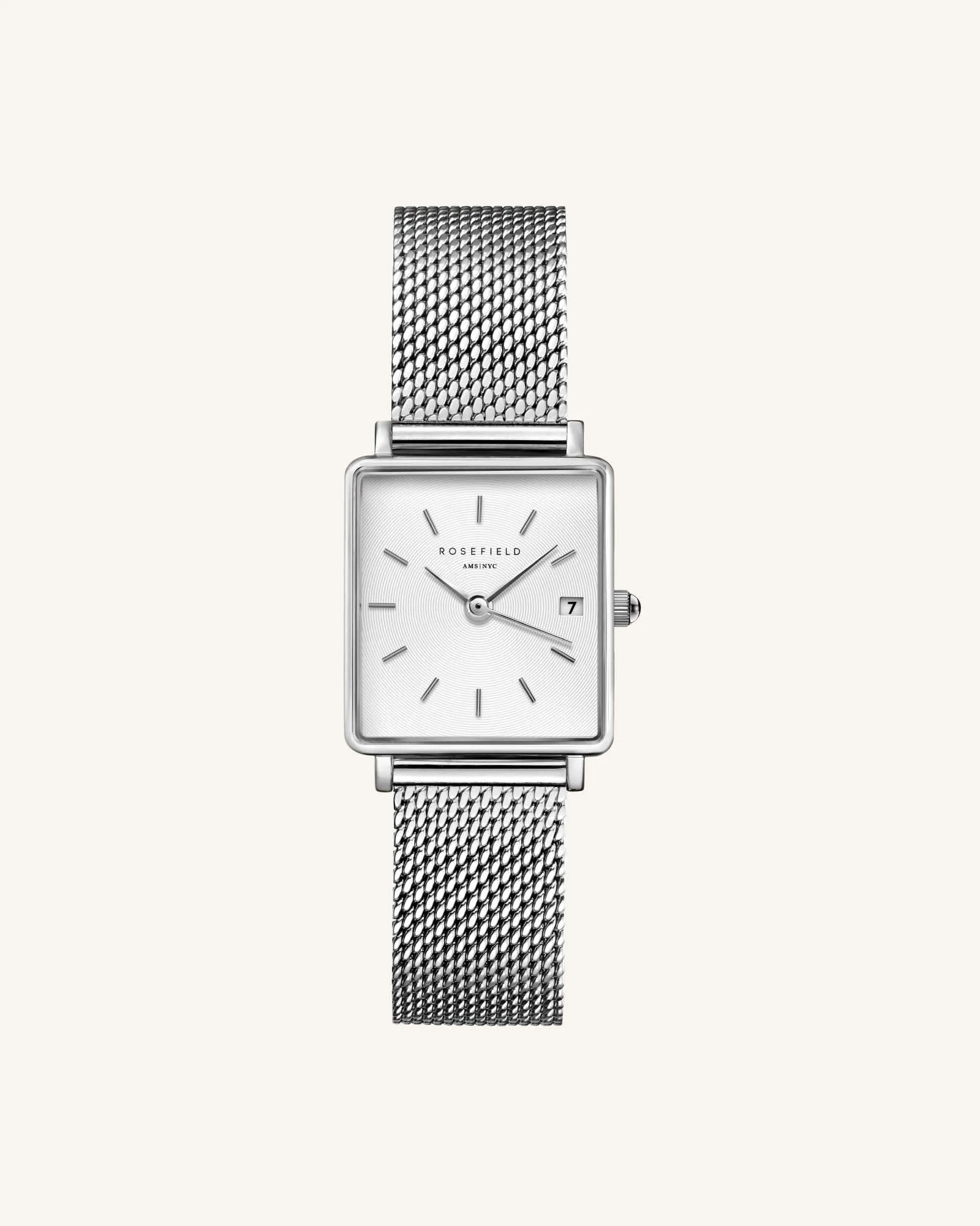 The Boxy XS Silver Mesh