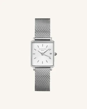 The Boxy XS Silver Mesh