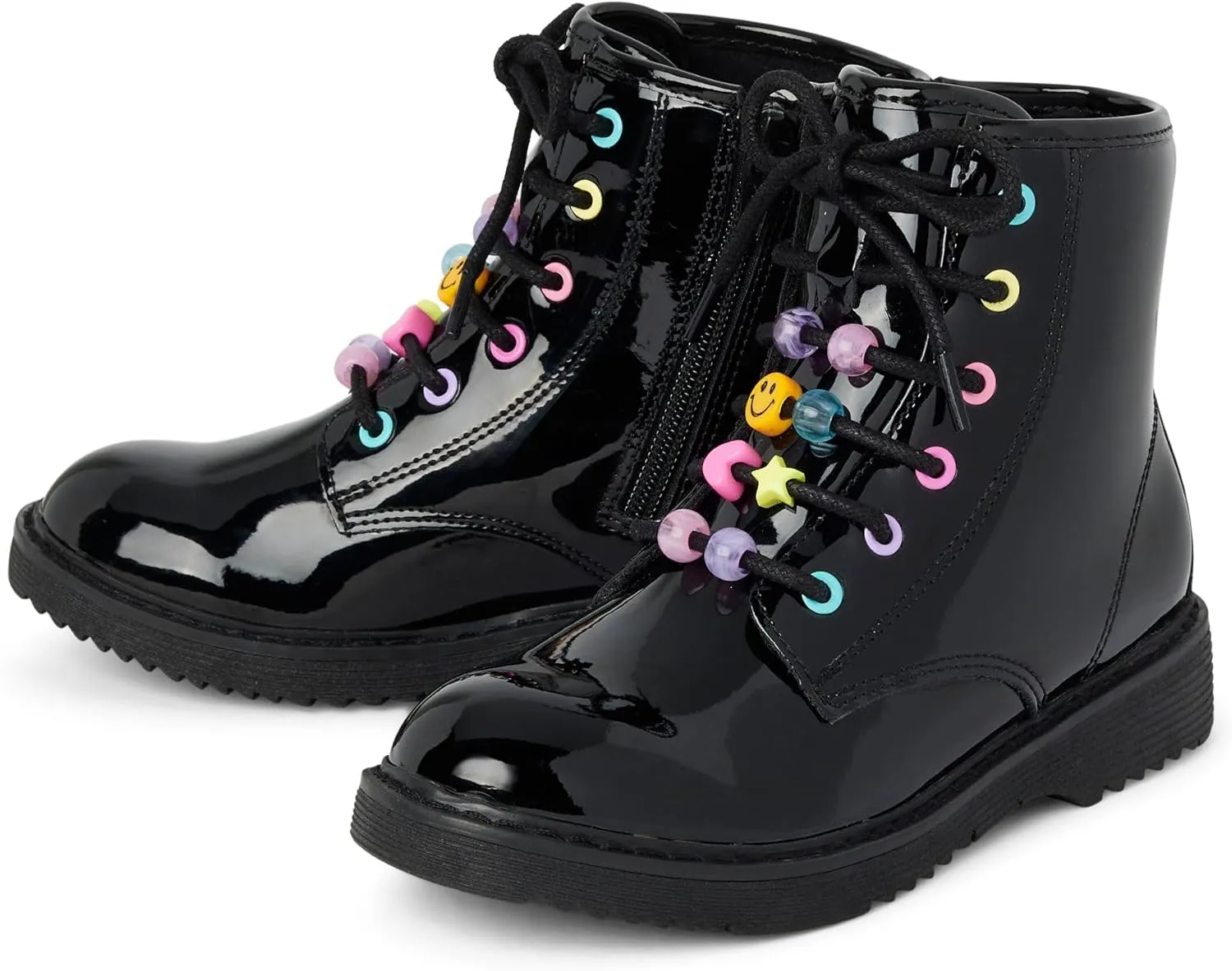 The Children's Place Girls' Lace Up Combat Boot