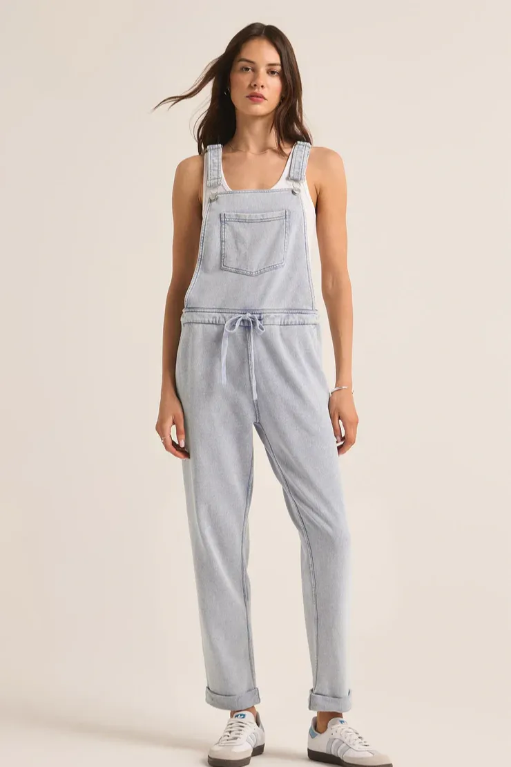 The Knit Denim Overalls