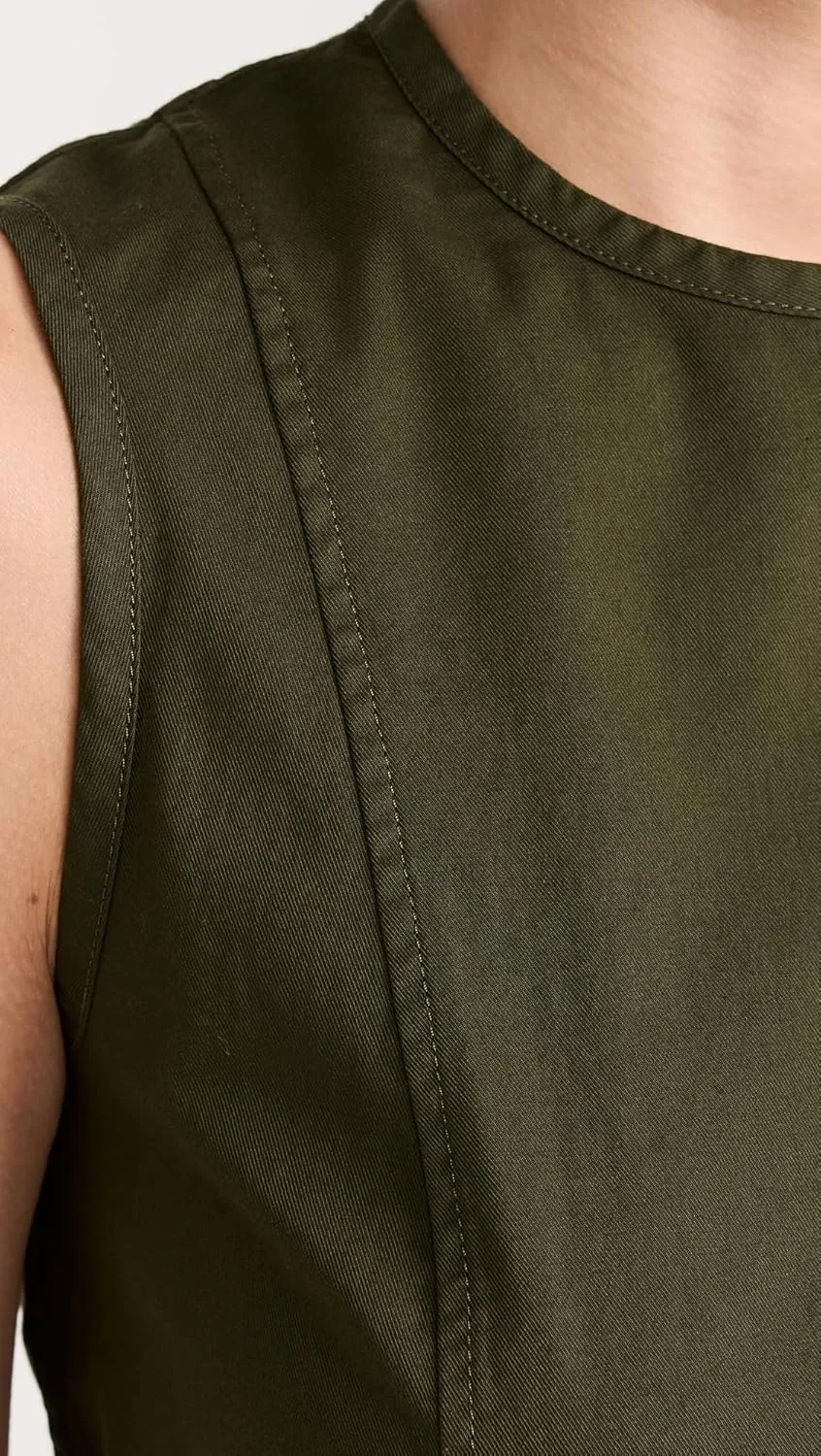 Theory Women's Sleeveless High Crew Dress