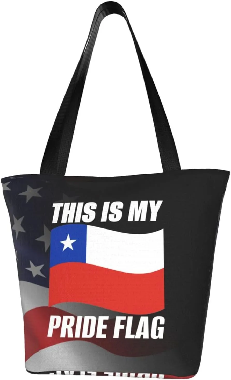 This Is My Pride Flag Chile Flag Fashion Shoulder Bag Large Capacity For Man Or Woman