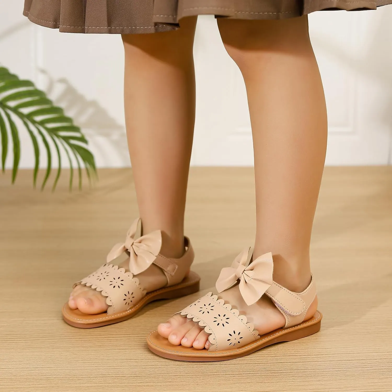 Toddler Girls Sandals Summer Flats Dress Shoes for Baby Little Kids Girl