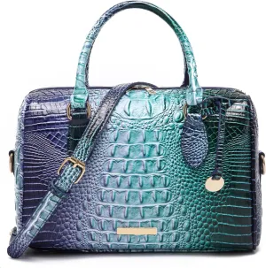 Top-Handle Crocodile Purses For Women Crossbody Leather Bags Trendy Large Capacity Tote with Shoulder Strap