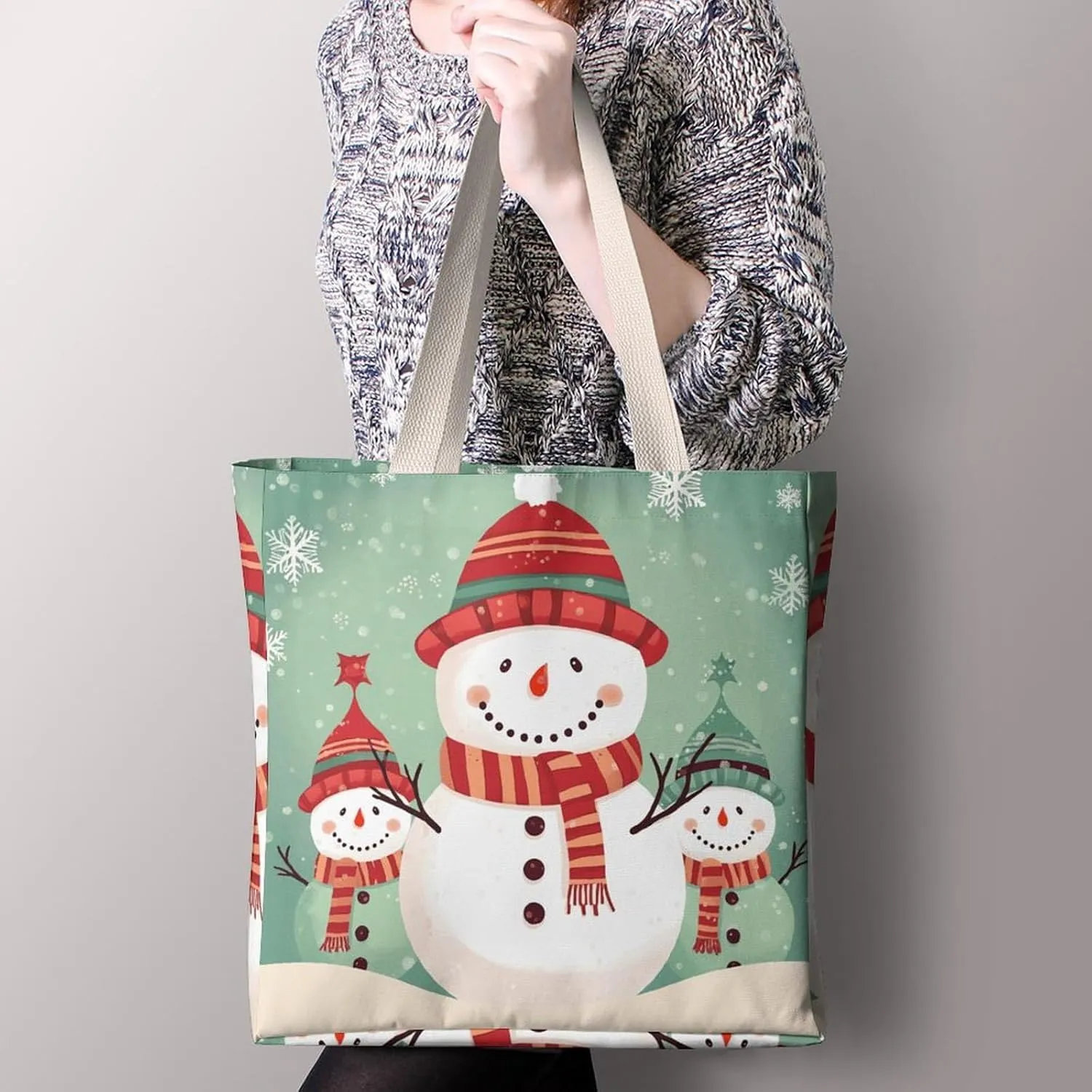 Tote Bag Laptop Handbag Meat Slices Pattern Grocery Bag Canvas Shoulder Bag Crossbody Bag for Travel