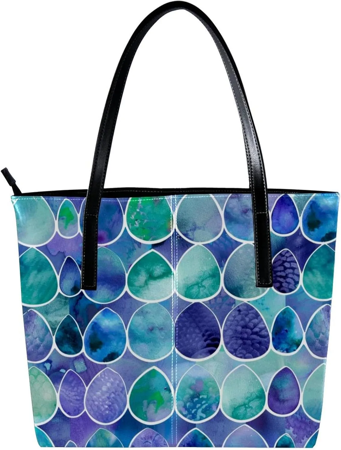 Tote Bags, Large Tote Bag, Tote Bag with Zipper, Memorial Day Cartoon Pattern, Womens Tote Bags for Work