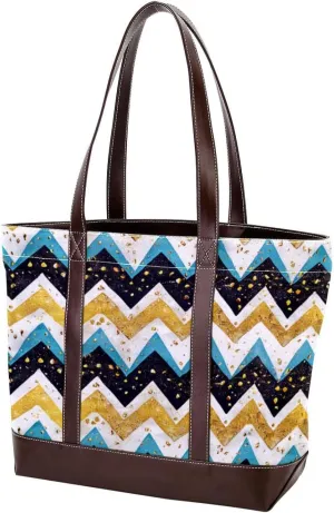 Tote Bags, Large Tote Bag, Women's Tote Handbags, Modern Blue Art Basketball Pattern, Womens Tote Bags for Work