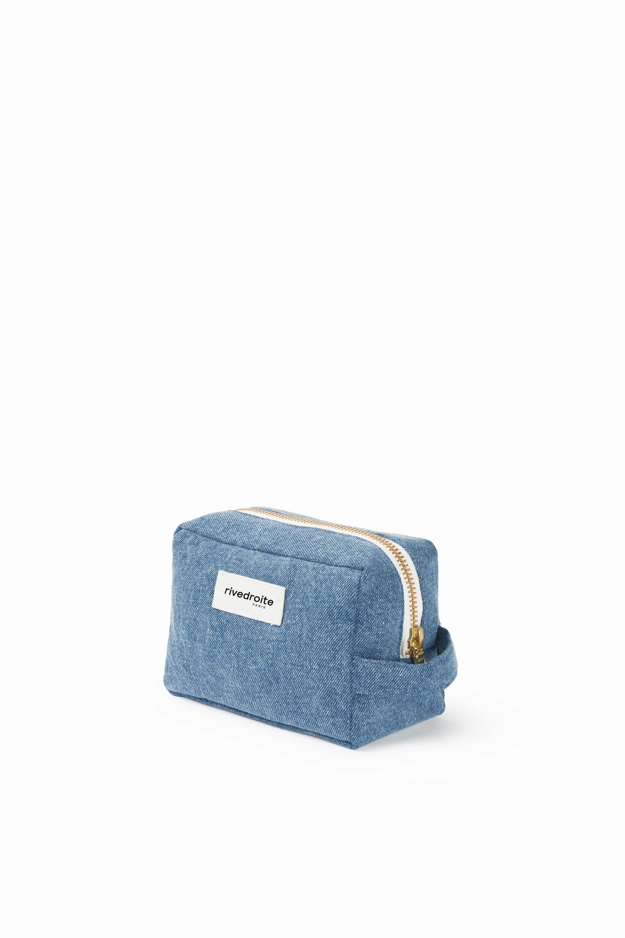 Tournelles the small pouch - Upcycled stonewashed denim