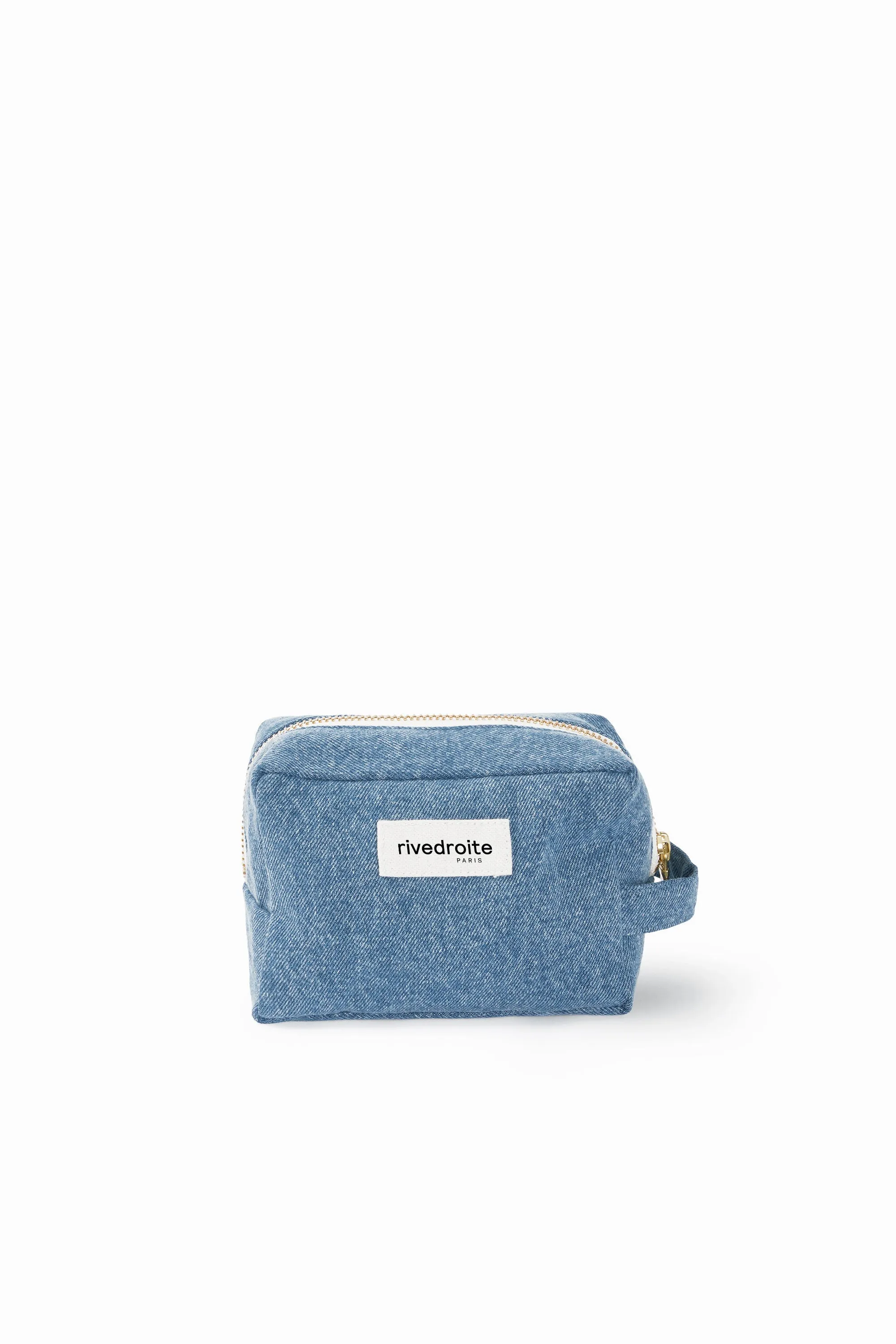 Tournelles the small pouch - Upcycled stonewashed denim