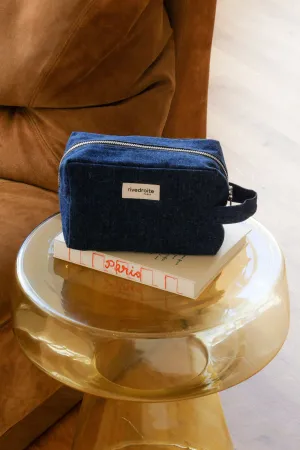 Tournelles the XL pouch - Recycled cotton Raw Denim