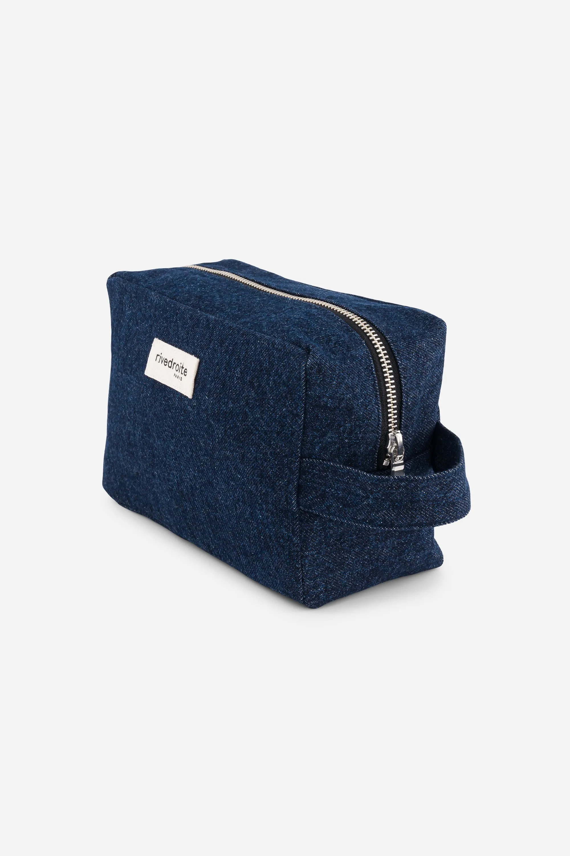 Tournelles the XL pouch - Recycled cotton Raw Denim