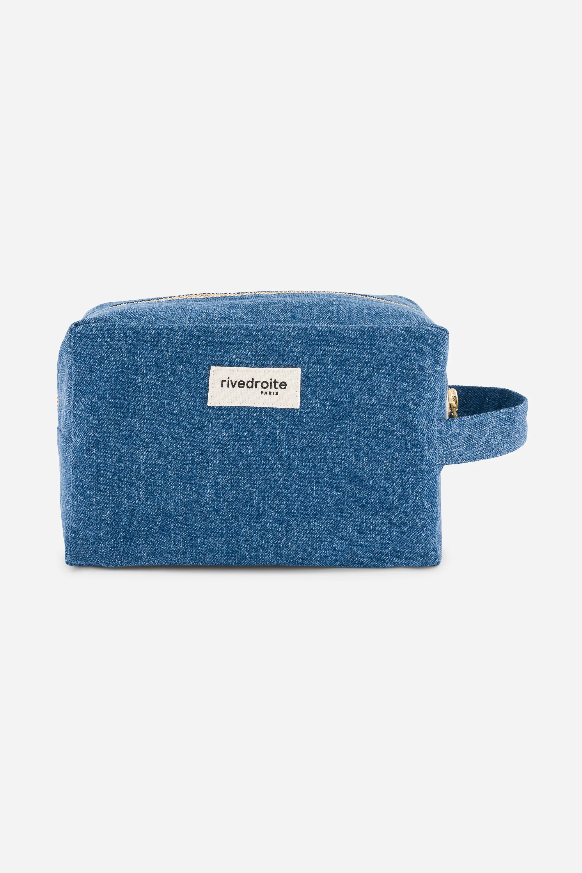 Tournelles the XL pouch - Upcycled Stonewhashed Denim