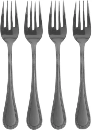 Towle Beaded Antique 18/10 Stainless Steel 7" Salad Fork (Set of Four)