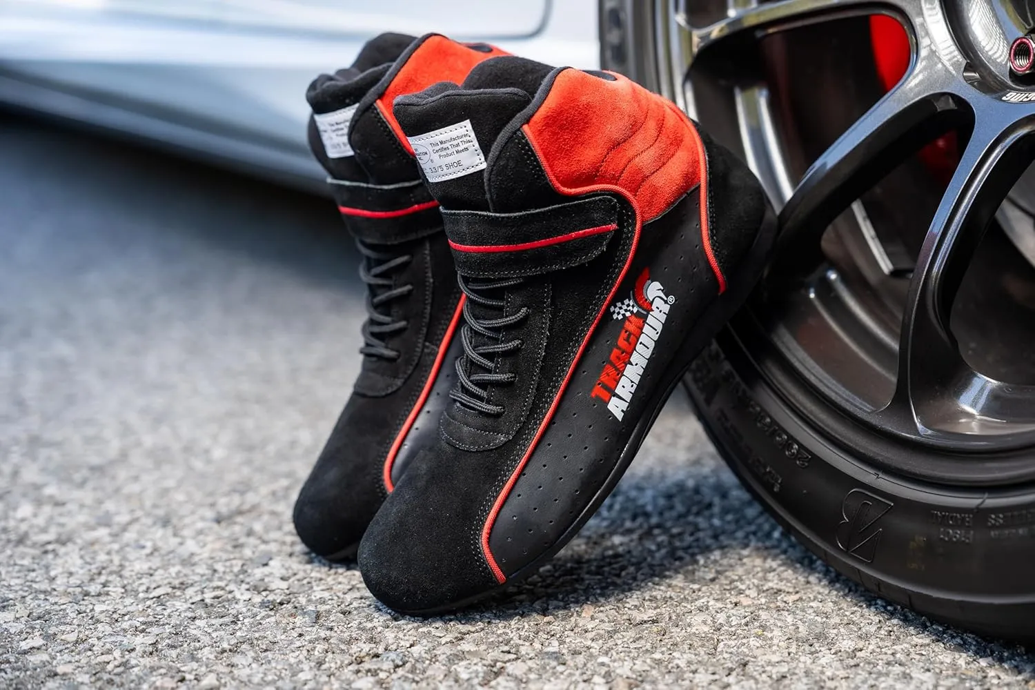 TRACK ARMOUR] SFI 3.3/5 Auto Racing Shoes Black