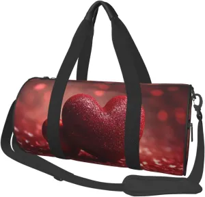 Travel Duffle Bag Weekender Bags For Men Women With Shoe Compartment Large Capacity Weekender Overnight Bag Heart Wallpaper Love Carry On Tote Bags Sport Gym Bag For Travel Yoga
