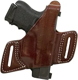 Triple K 420 Secret Agent OWB Holster Right Hand Glock 42, 43 Leather Walnut