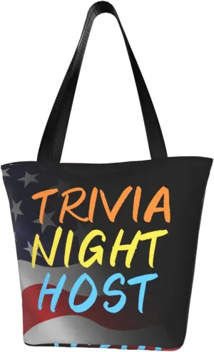 Trivia Night Host Fashion Shoulder Bag Large Capacity For Man Or Woman