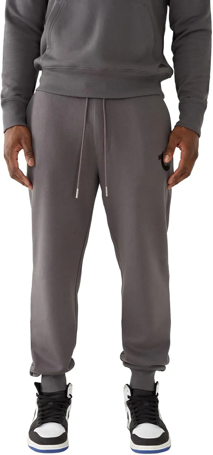 True Religion Men's Metallic Horseshoe Jogger
