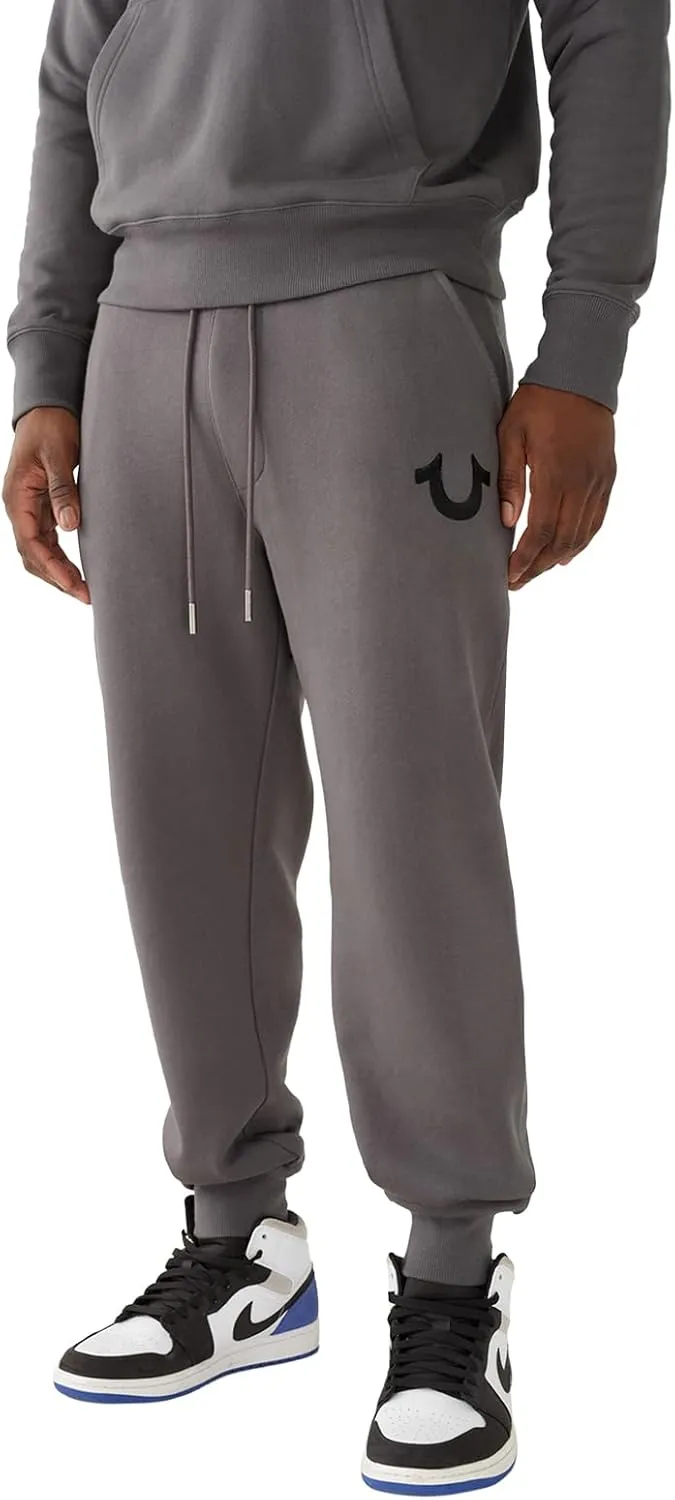 True Religion Men's Metallic Horseshoe Jogger
