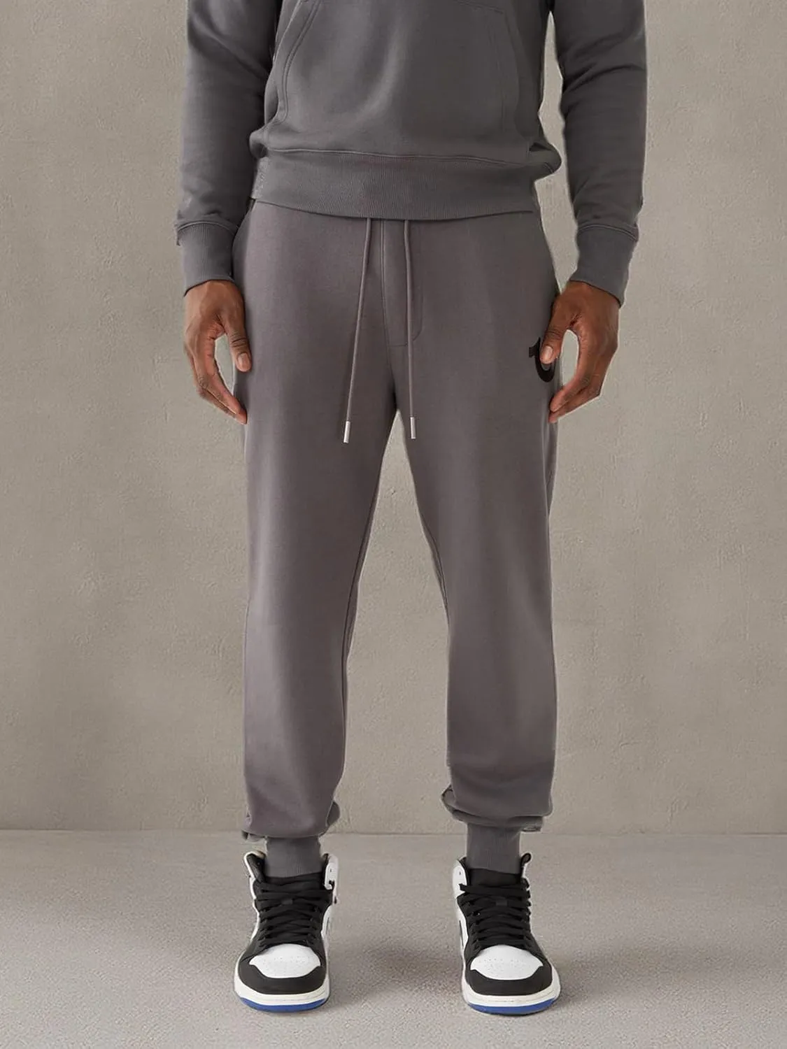 True Religion Men's Metallic Horseshoe Jogger