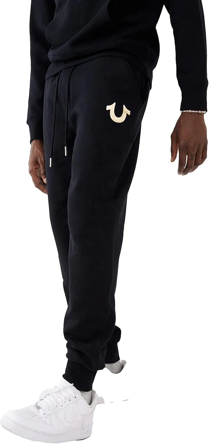 True Religion Men's Metallic Horseshoe Jogger