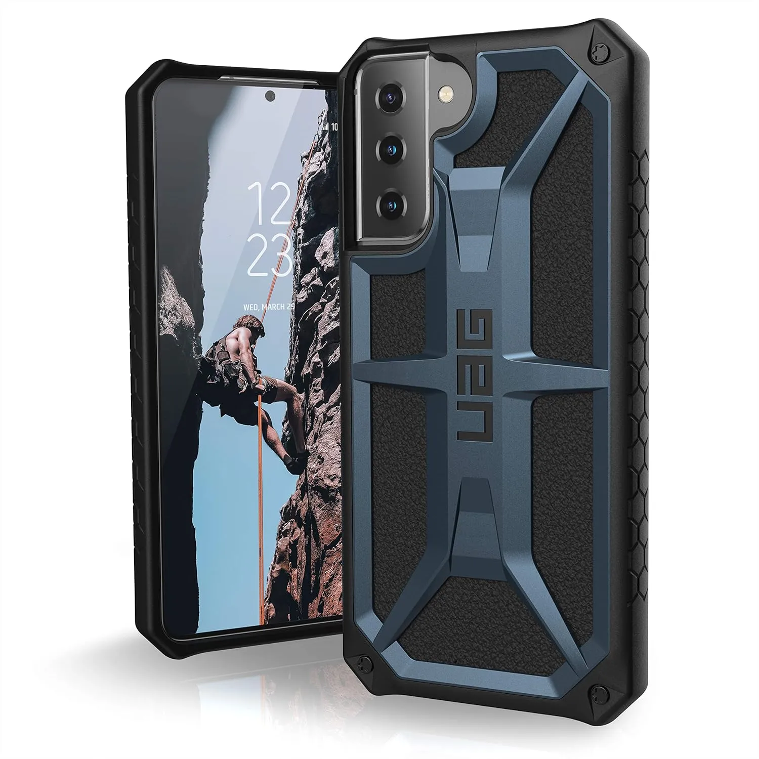 URBAN ARMOR GEAR UAG Designed for Samsung Galaxy S21 Plus Case Blue Mallard Rugged Lightweight Slim Shockproof Premium Monarch Protective Cover, [6.7 inch Screen]