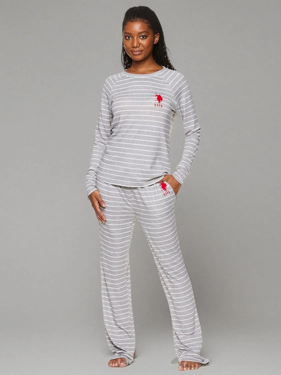 U.S. Polo Assn. Womens Pajama Sets, Pajama Sets for Women 2 Piece, Ladies Pajamas