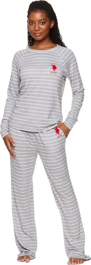 U.S. Polo Assn. Womens Pajama Sets, Pajama Sets for Women 2 Piece, Ladies Pajamas