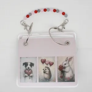 Valentine Dog Bunny Hedgehog Floss Bag Book