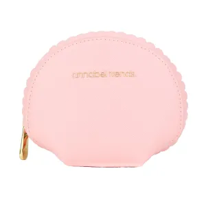 Vanity Scalloped Small Pouch – Baby Pink