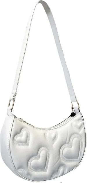 Verdusa Women's Crescent Shoulder Bags Top Handle Handbag Zipper Purses