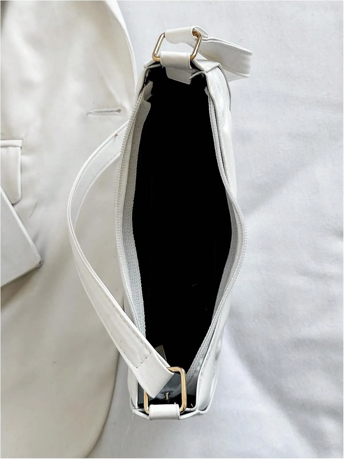 Verdusa Women's Crescent Shoulder Bags Top Handle Handbag Zipper Purses