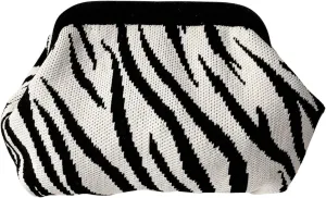 Verdusa Women's Striped Clutch Handbags Crochet Bag Classic Crossbody Bags