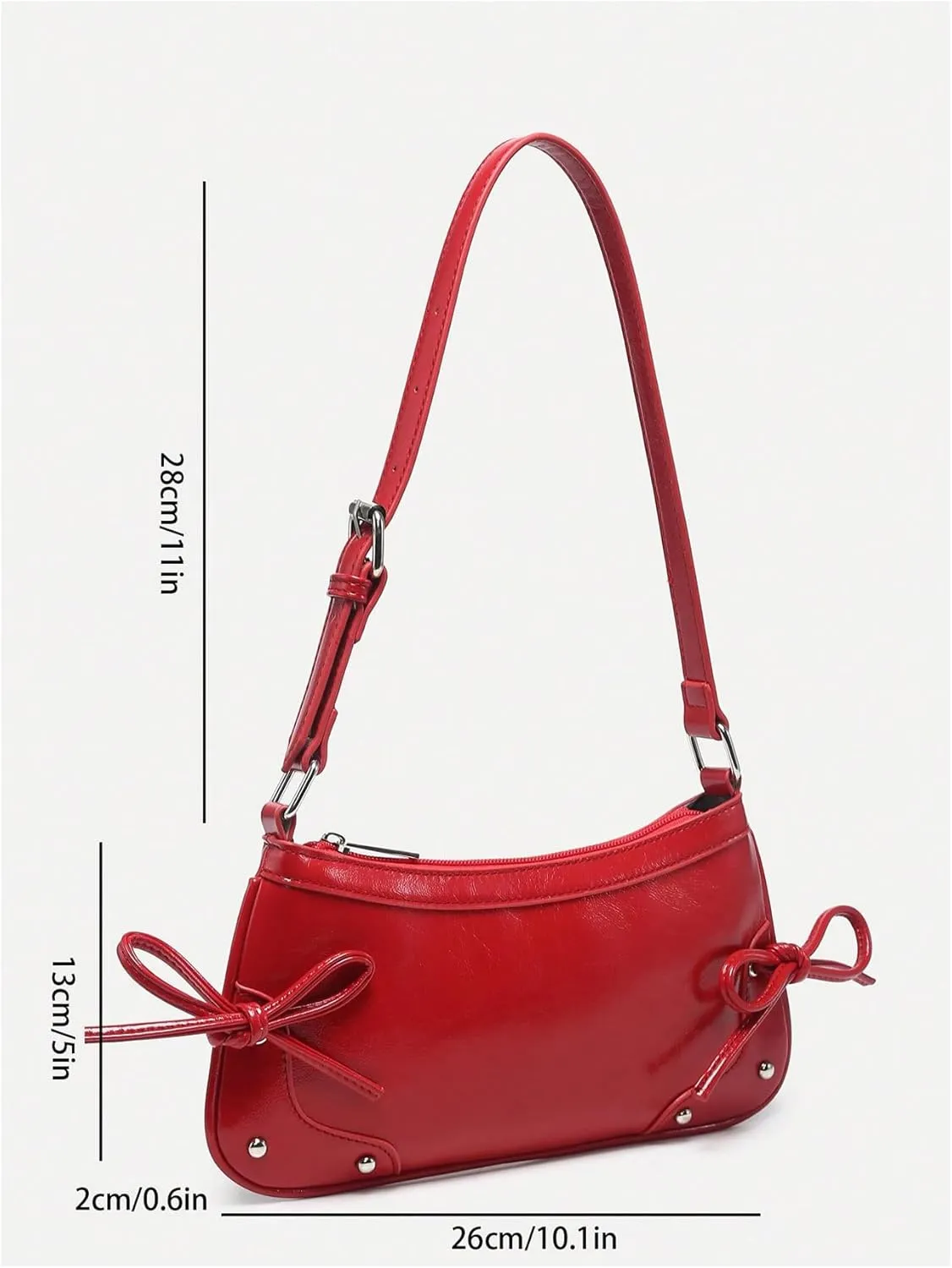 Verdusa Women's Top Handle Shoulder Bag Cute Bow Leather Purses Bags