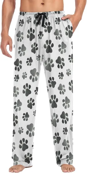 visesunny Men's Pajama Pants 100% Cotton Lounge Soft Warm Sleepwear Pants PJ Bottoms Drawstring and Pockets