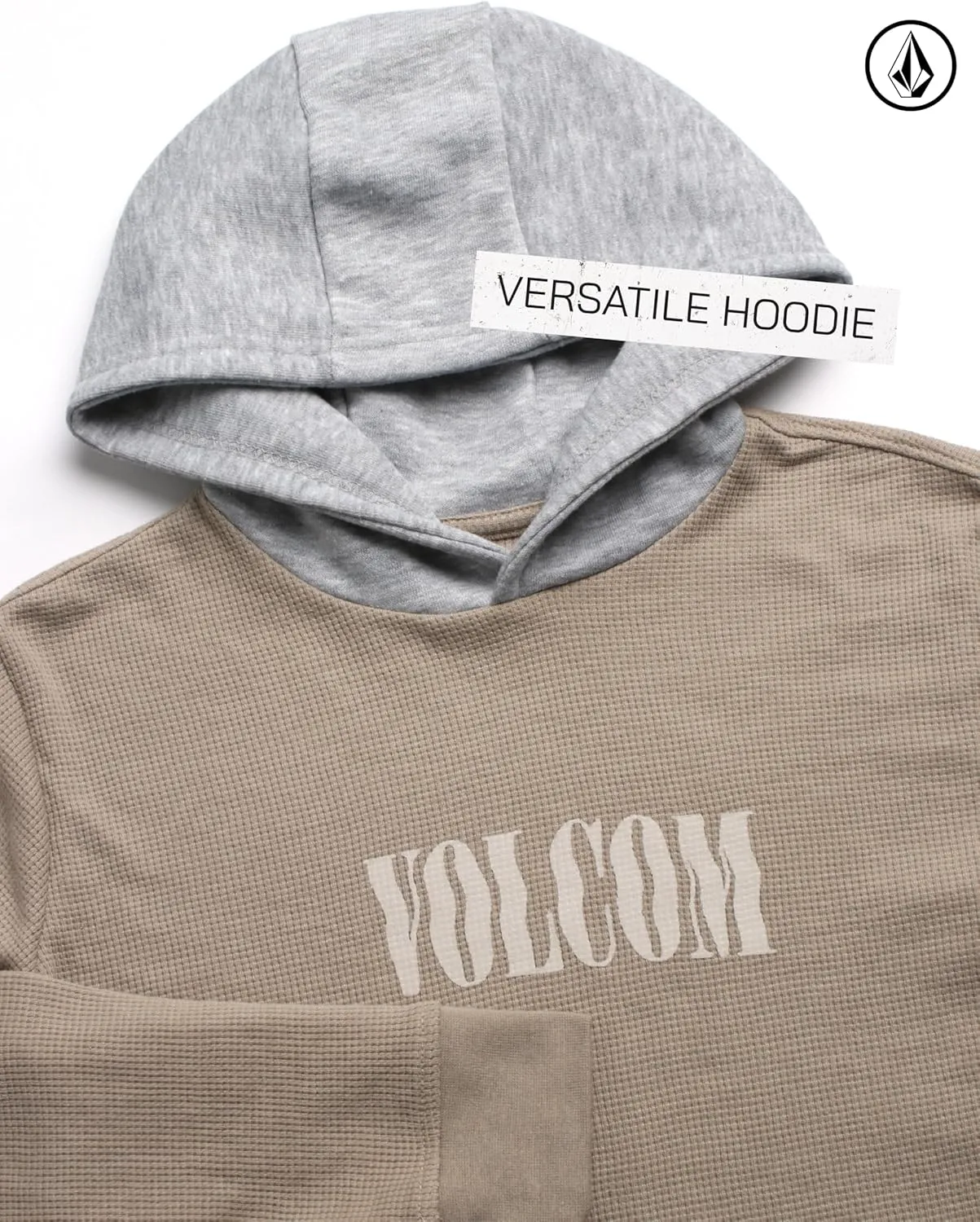 Volcom Boys Hoodie Tee - Stone Dyed Striped and Henley Hooded Long Sleeve Shirts - Comfortable Casual Hoodies for Boys (8-16)