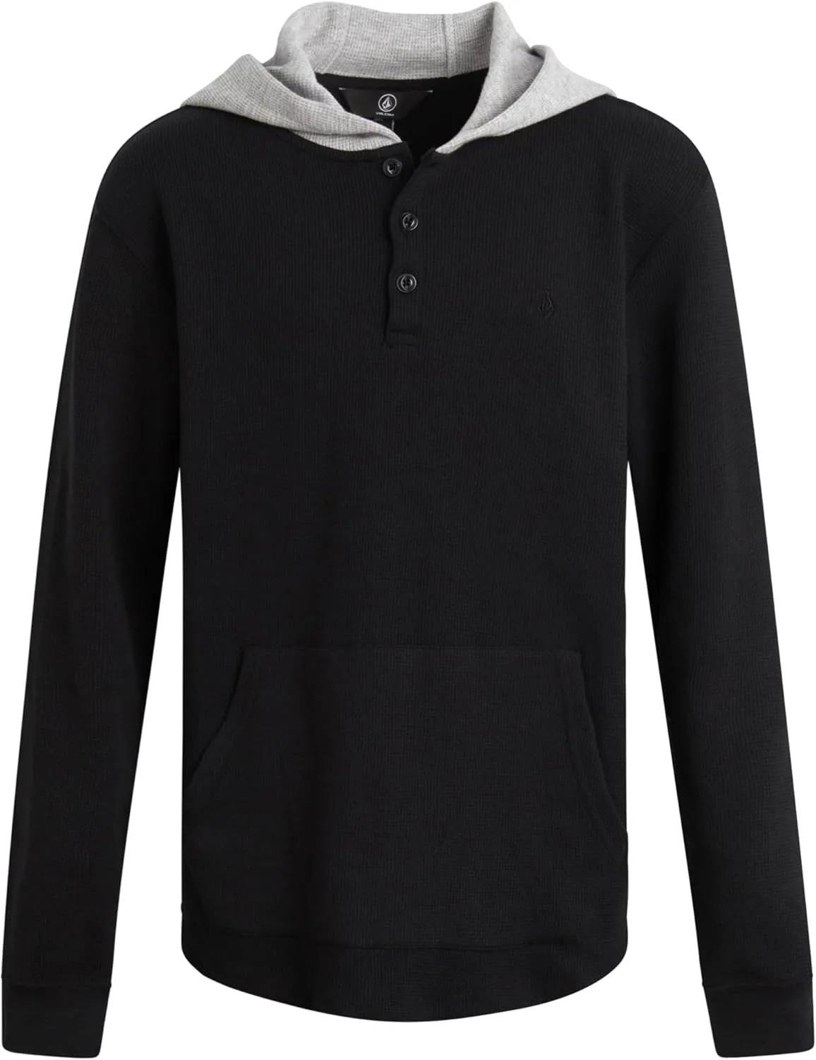 Volcom Boys Hoodie Tee - Stone Dyed Striped and Henley Hooded Long Sleeve Shirts - Comfortable Casual Hoodies for Boys (8-16)
