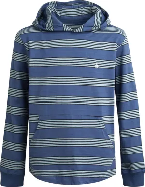 Volcom Boys Hoodie Tee - Stone Dyed Striped and Henley Hooded Long Sleeve Shirts - Comfortable Casual Hoodies for Boys (8-16)
