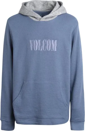 Volcom Boys Hoodie Tee - Stone Dyed Striped and Henley Hooded Long Sleeve Shirts - Comfortable Casual Hoodies for Boys (8-16)