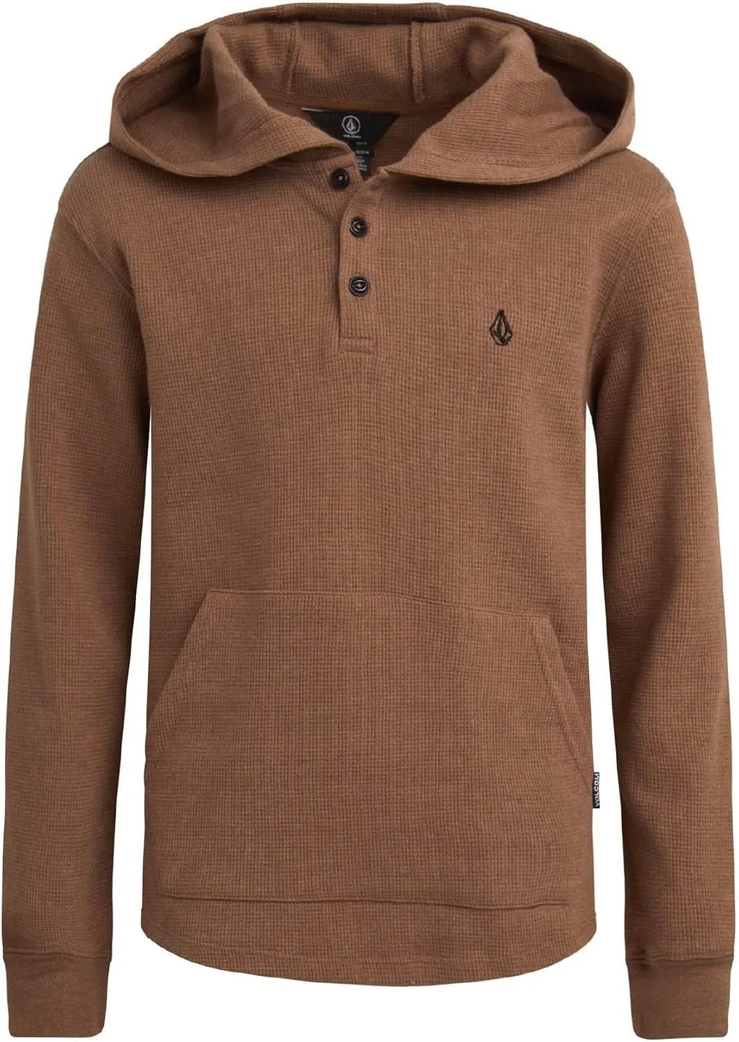 Volcom Boys Hoodie Tee - Stone Dyed Striped and Henley Hooded Long Sleeve Shirts - Comfortable Casual Hoodies for Boys (8-16)