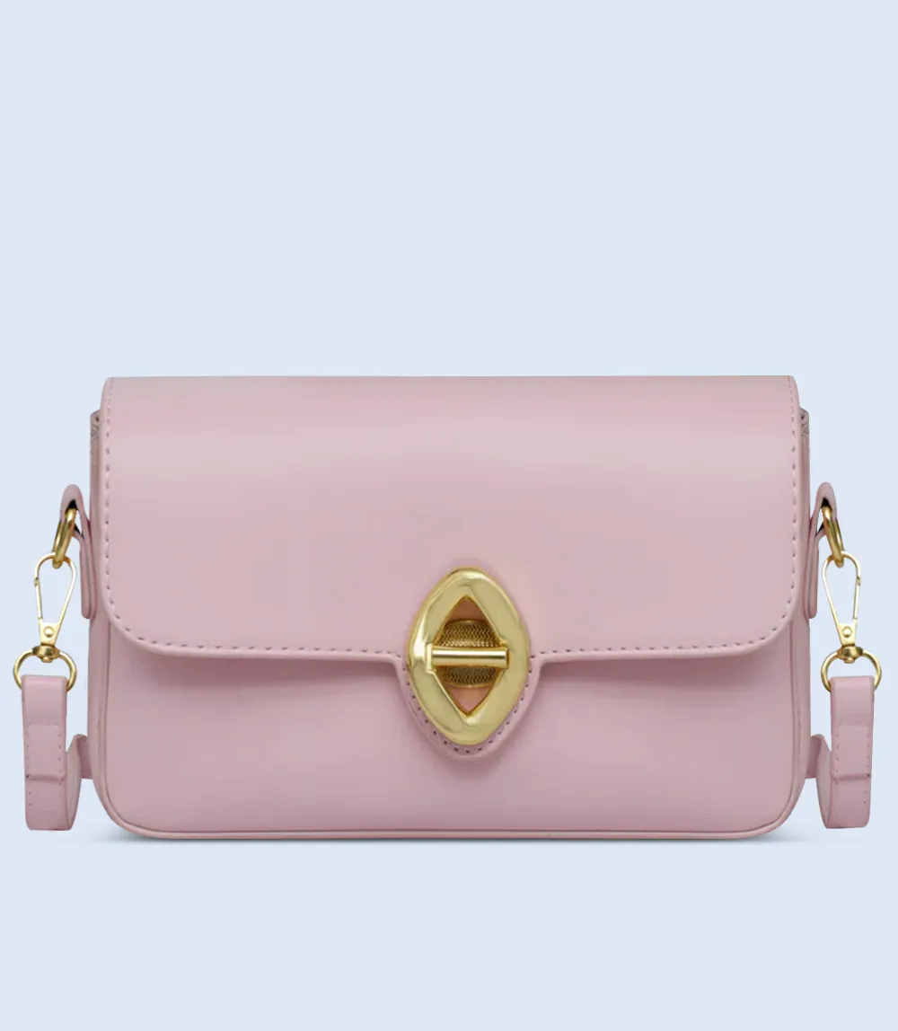 WB2695-PINK-Women Boxy Bag