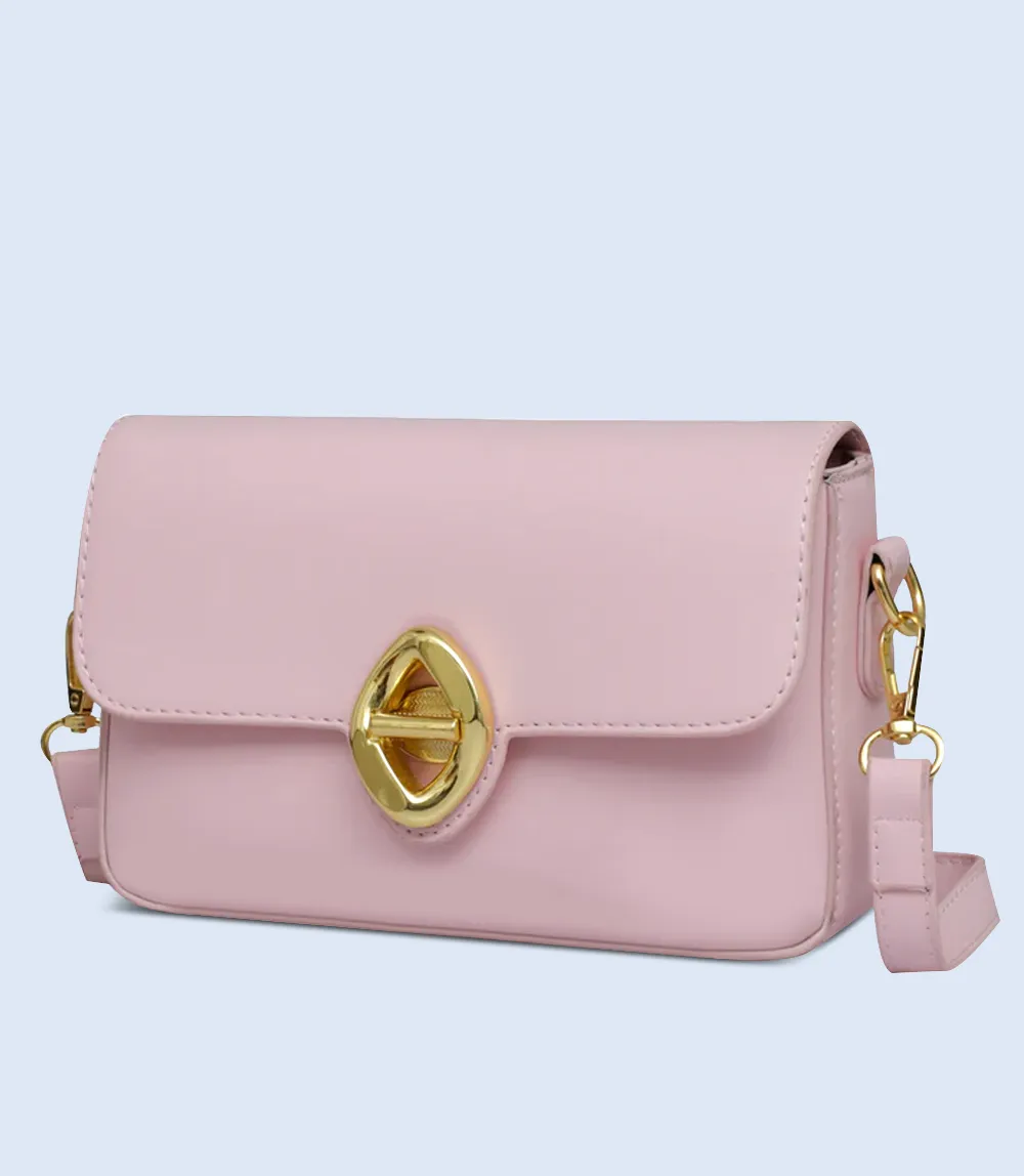 WB2695-PINK-Women Boxy Bag