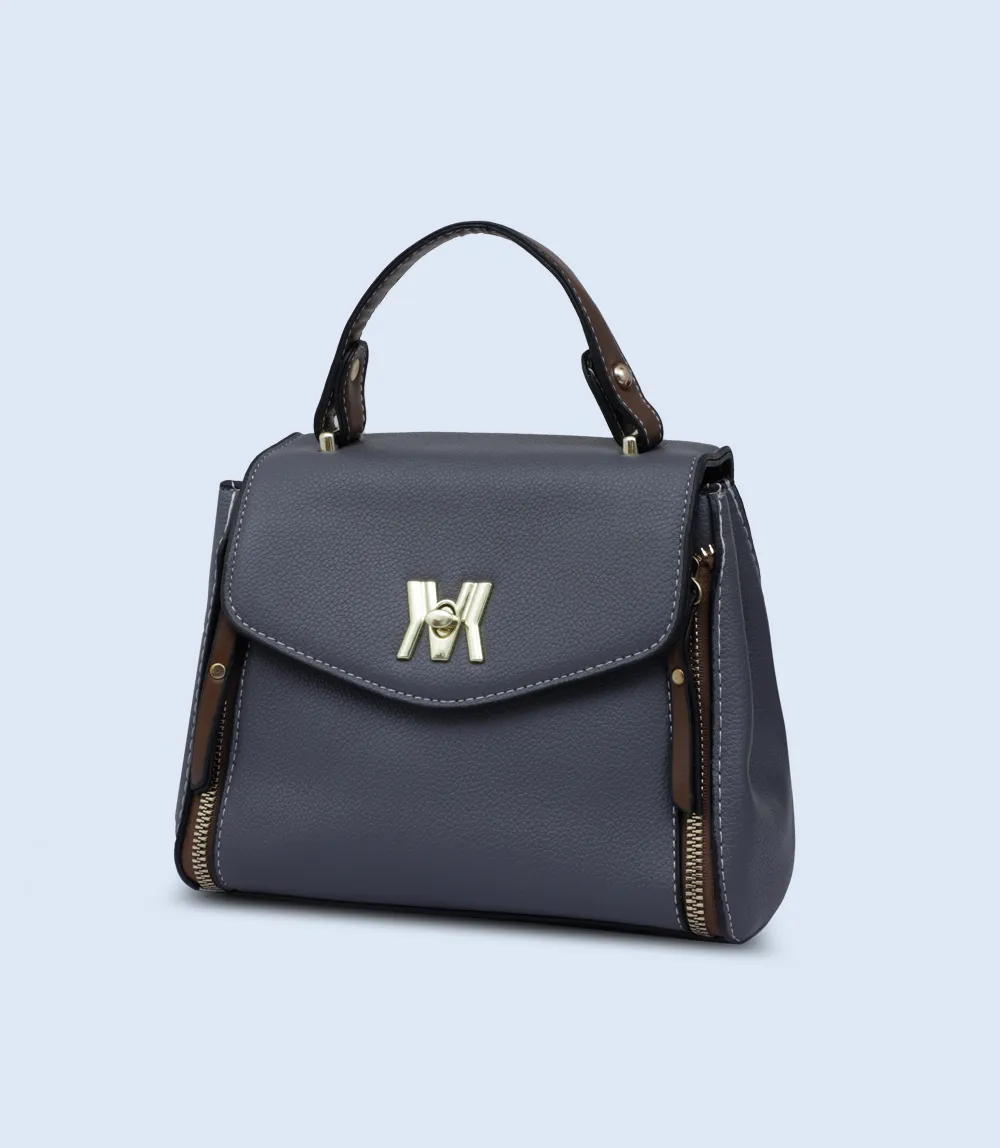 WB2754-Grey-Women Boxy Bag