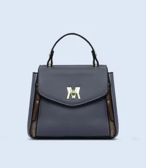 WB2754-Grey-Women Boxy Bag