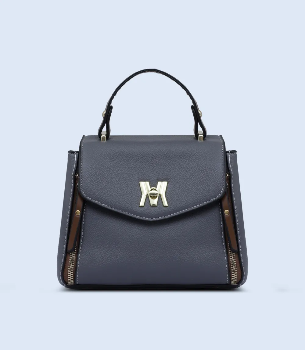 WB2754-Grey-Women Boxy Bag