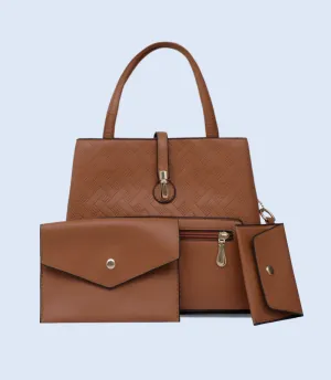 WB2779-TAN-Women Shoulder Bag