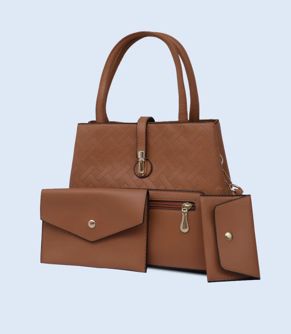 WB2779-TAN-Women Shoulder Bag