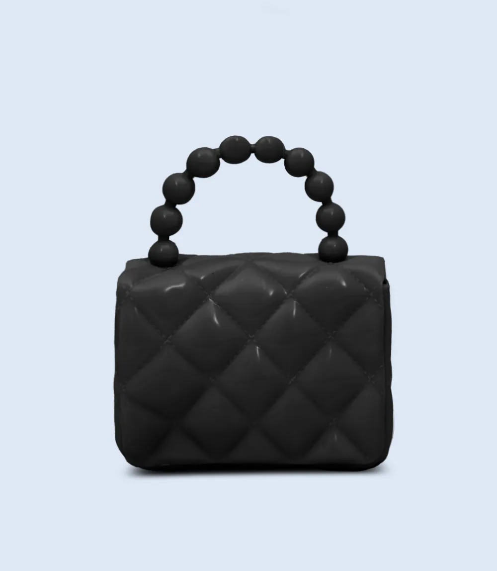 WB2832-BLACK-Women Boxy Bag