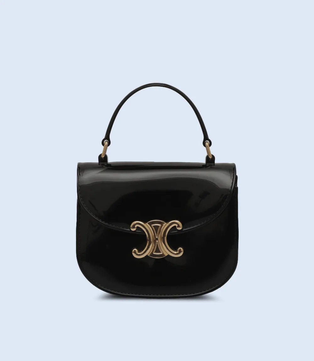 WB2833-BLACK-Women Boxy Bag