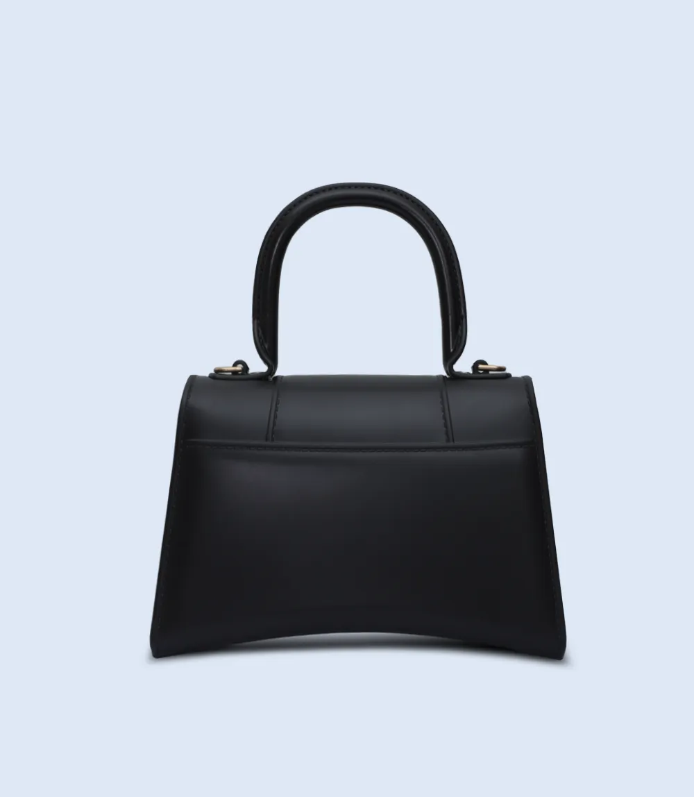 WB2834-BLACK-Women Boxy Bag
